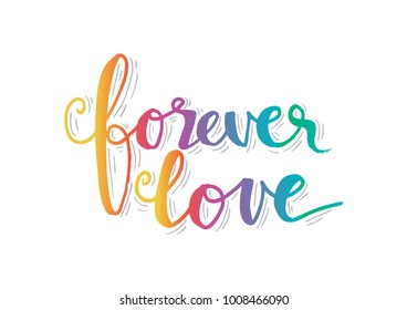 Forever Love hand lettering