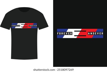 Forever love typography t-shirt design