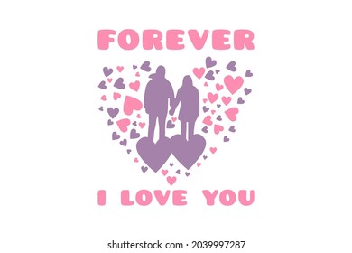 Forever love,mockup cute merchandise mockup