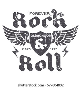 Forever Rock And Roll - Tee Design For Print