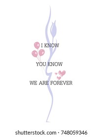 forever slogan vector,