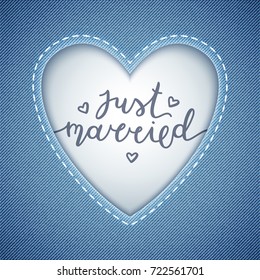 forever yours lettering, vector card with handwritten text