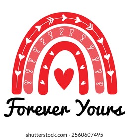 Forever Yours Valentine's Day T-Shirt – Romantic Love-Themed Tee for Couples