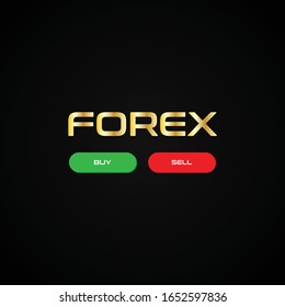 Forex buy and sell poster vector template. Can be used for stock market companies