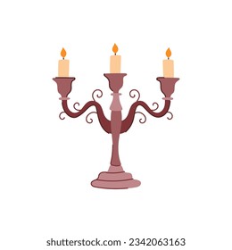 forex candlestick holder cartoon. candelabrum fragrance, bearish accessories, bullish antique forex candlestick holder sign. isolated symbol vector illustration