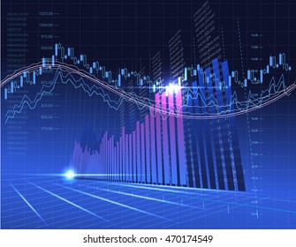 Forex Currency Trading Concept. Financial Markets and Global Economy Concept. digital information represent via chart.