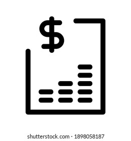 Icono del Diagrama de Forex o logotipo símbolo de signo aislado ilustración del vector - iconos vectoriales de estilo negro de alta calidad
