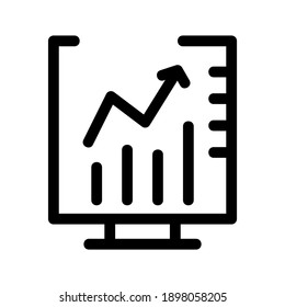 Forex Diagram icon or logo isolated sign symbol vector illustration - high quality black style vector icons
