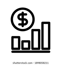 Icono del Diagrama de Forex o logotipo símbolo de signo aislado ilustración del vector - iconos vectoriales de estilo negro de alta calidad
