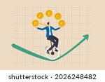 Forex, foreign exchange trading, invest in currency price or country economic speculation concept, businessman expert juggling money currency coins, dollar, euro, pound, japan yen and Korean won.
