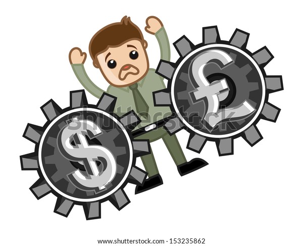 Forex Market Loss Business Cartoons Vectors Stock Vector Royalty - 