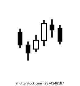 forex stock candlestick chart black and white