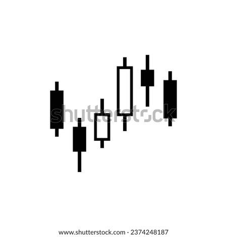 forex stock candlestick chart black and white
