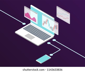 Flat Design Concept Business Strategy 3d Stock Vector (Royalty Free ...