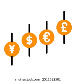 Forex Trading Crypto Currency Icon