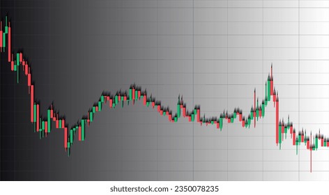 Forex trading graph in graphic concept suitable for financial investment or Economic trends business idea and all art work design. Abstract finance background. Vector illustration