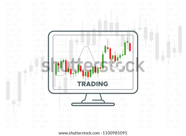 Forex Trading Graph Vector Financial Technology Stock Vector - 