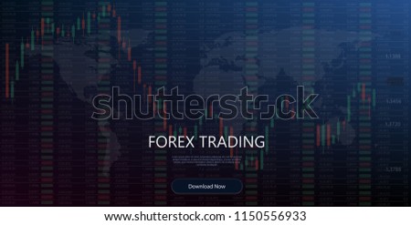 Forex Trading Indicators Vector Illustration On Stock Vector - 