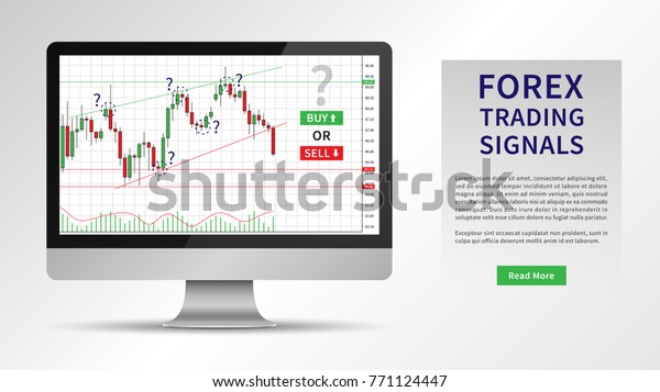 Forex Trading Signals Vector Illustration Investment Stock Vector - 