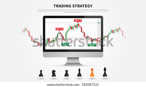 Forex Trading Strategy Vector Illustration Investment Stock - 