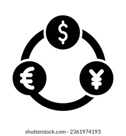 Forex Vector Glyph Icon For Personal And Commercial Use.
