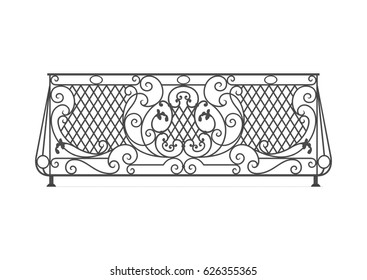 Forged balcony svg