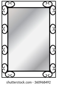 forged mirror frame