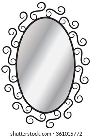 forged mirror frame