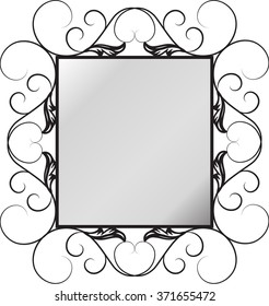 forged mirror frame