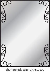 forged mirror frame