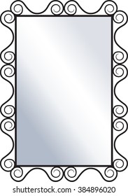 forged mirror frame