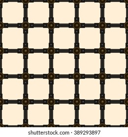 Forged net cage. Vector
