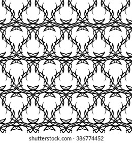 Forged seamless pattern. Imitation iron. Vector illustration.