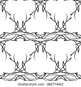 Forged seamless pattern. Imitation iron. Vector illustration.