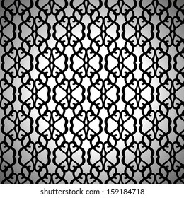 Forged Seamless Pattern on White Background, vector