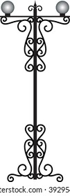 Forged street lamps