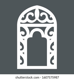 Forged window quality vector illustration cut