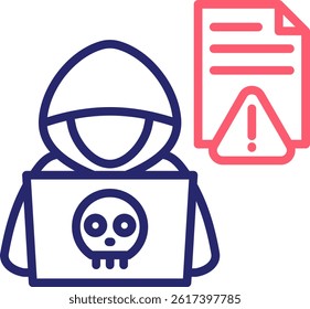 Forgery Icon Color Vector Illustration