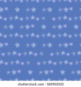 Forget me not blossoms - vector background
