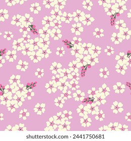 'Forget me not' cute floral pattern