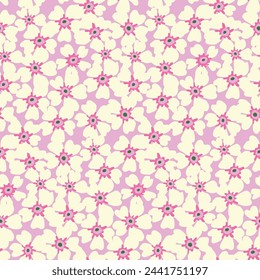 'Forget me not' cute floral pattern