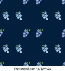 Forget me not flower - vector background