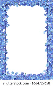 Forget Me Not Frame Banner Design Stock Vector (Royalty Free ...