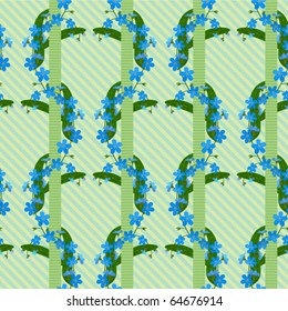 forget me not seamless flowers regular seamless background