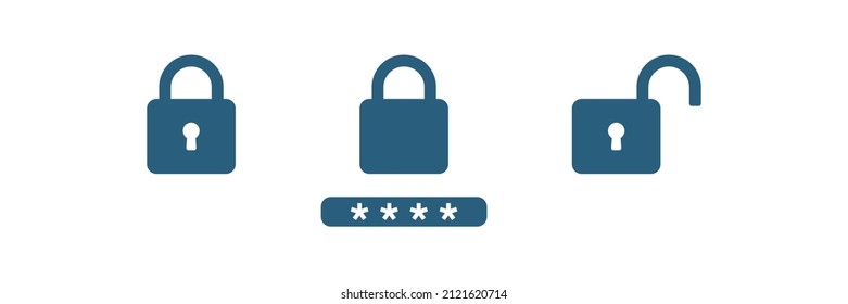 Forget password icon. Account protection, security key, danger warning, wrong password. Design element. Vector