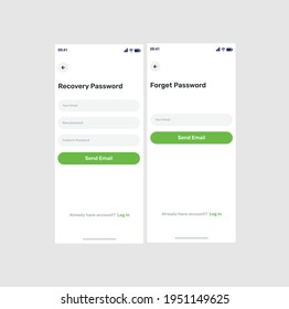 Forget Password Mobile App Screen