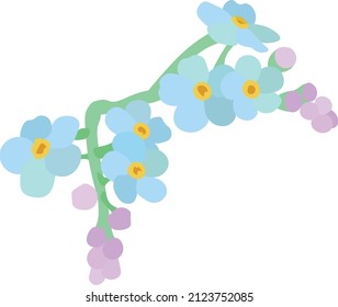 Eine Vergessen-Me-Not Blume für jeden Gebrauch.