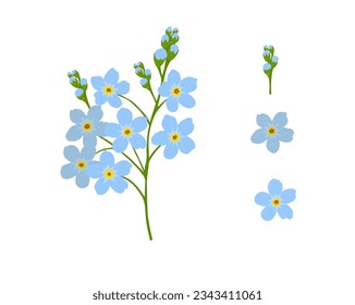 Olvídate de mi flor. Ilustración del vector
