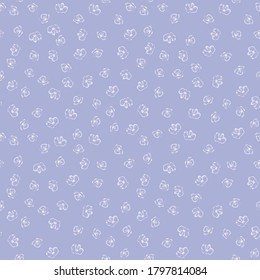 Forget-me-not flowers. floral vector seamless pattern. blue textile repetitive background. continuous print. fabric swatch. wrapping paper. design element for decor, apparel, phone case. spring image