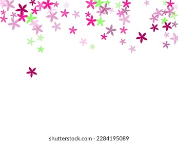 Forget-me-not simplistic flowers vector illustration. Little meadow floral shapes isolated. Hinamatsuri Doll's Day backdrop. Sweet flowers Forget-me-not minimal bloom. Stripy petals.